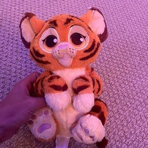 Disney Parks Wildlife Baby Tiger Cub Plush Stuffed Animal Toy Orange Big Eyes